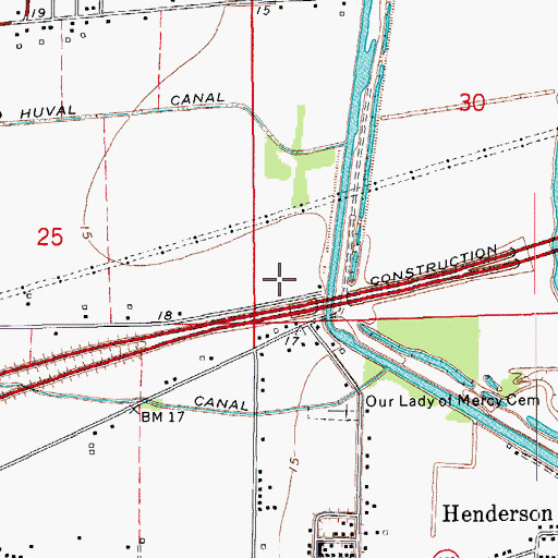 Topographic Map of Saint Martin Parish Police Jury, LA