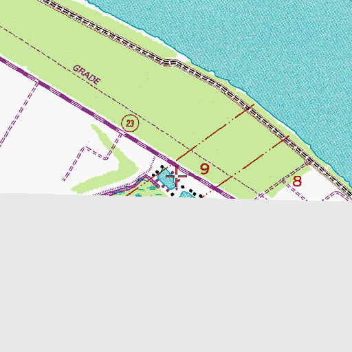Topographic Map of Plaquemines Parish Sheriff's Office, LA