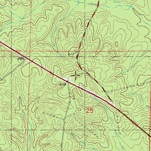 Topographic Map of Franklinton Police Department - Equipment Yard, LA