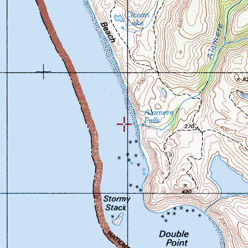 Topographic Map of Alamere Creek, CA