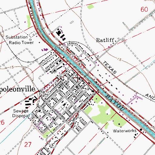 Topographic Map of Assumption Parish Police Jury, LA