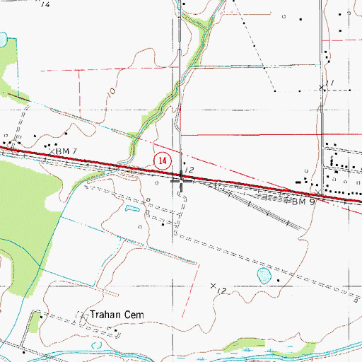 Topographic Map of Vermilion Parish Police Jury, LA