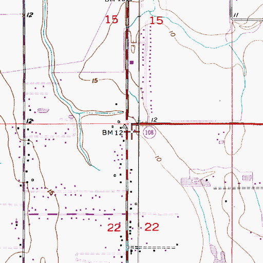 Topographic Map of Carlyss Calcasieu Parish Sheriff's Office, LA
