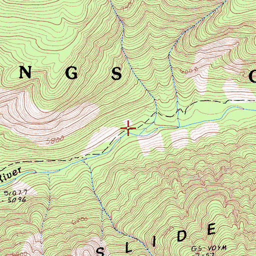 Topographic Map of Alpine Creek, CA