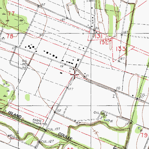 Topographic Map of Saint Martin Parish Police Jury Sub Barn, LA