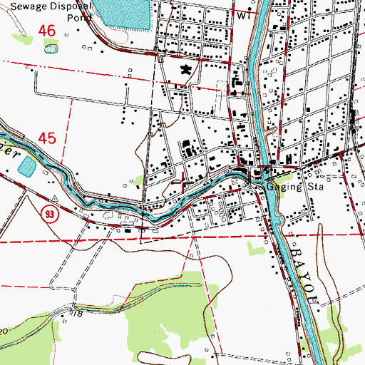 Topographic Map of Saint Martin Parish Police Jury, LA