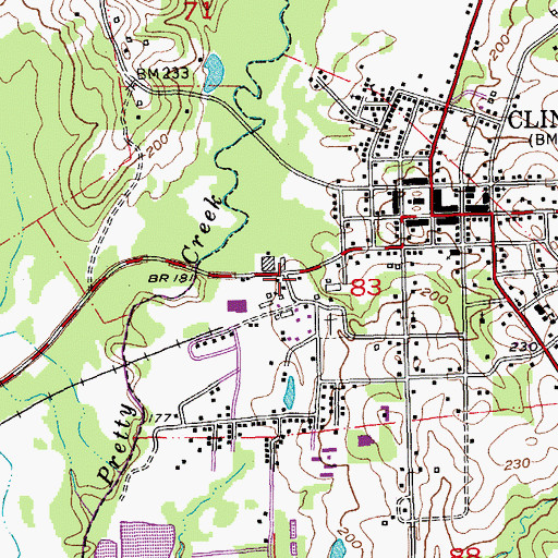 Topographic Map of East Feliciana Parish Police Jury, LA