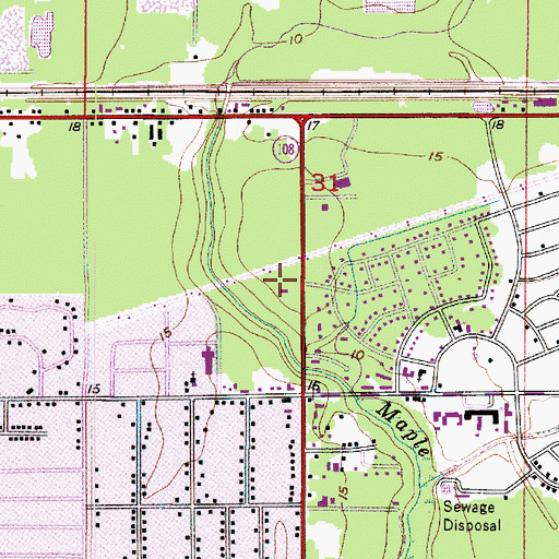 Topographic Map of Sulphur Police Department Sub Station, LA