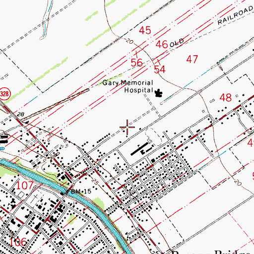Topographic Map of Saint Martin Parish Police Jury, LA
