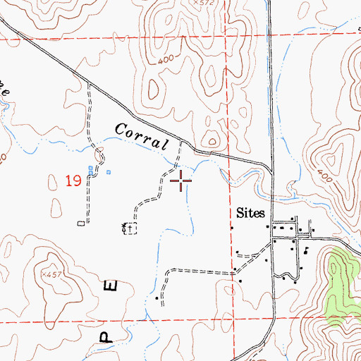 Topographic Map of Antelope Creek, CA