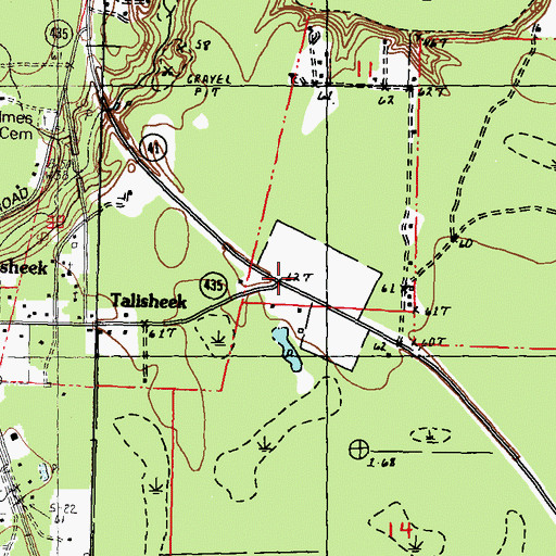 Topographic Map of Saint Tammany Parish Sheriff's Office, LA