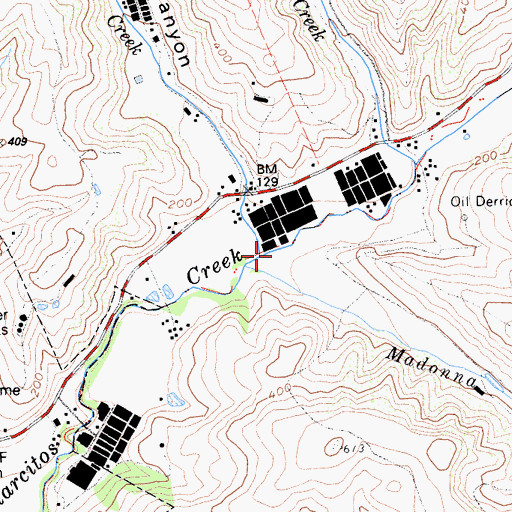 Topographic Map of Apanolio Creek, CA