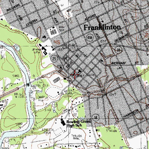 Topographic Map of Washington Parish Police Jury, LA