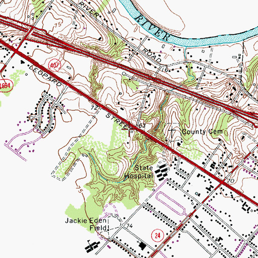 Topographic Map of Annaville Volunteer Fire Department Central Station, TX