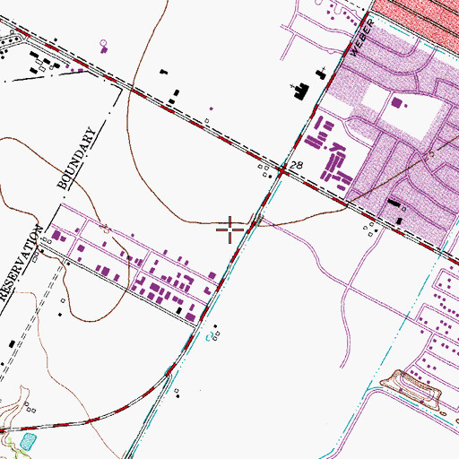 Topographic Map of Corpus Christi Fire Department Station 6, TX