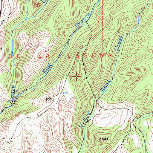 Topographic Map of Arroyo De La Laguna, CA