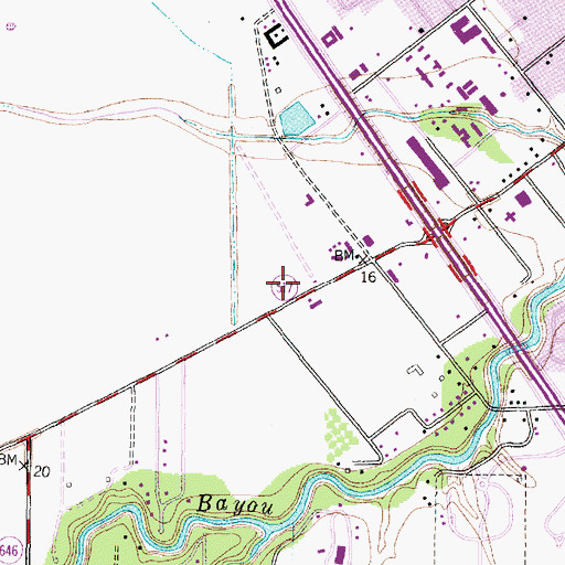 Topographic Map of Dickinson Volunteer Fire Department Station 2, TX