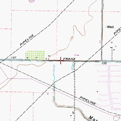 Topographic Map of West Interstate 10 Fire Department Station 4, TX