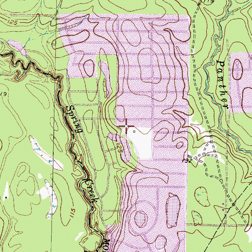 Topographic Map of Timber Lakes Volunteer Fire Department, TX
