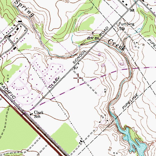 Topographic Map of Victoria Fire Department Station 5, TX