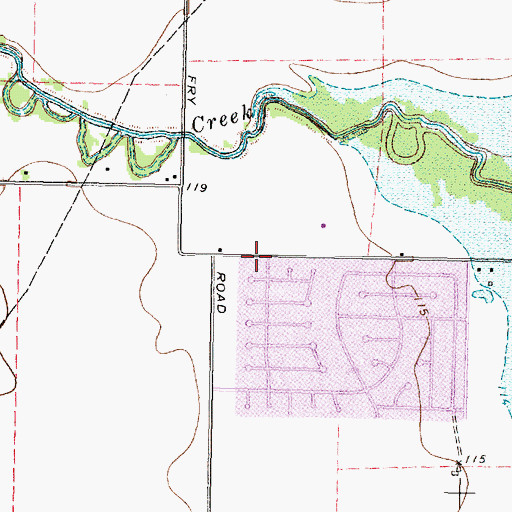 Topographic Map of Westlake Volunteer Fire Department, TX