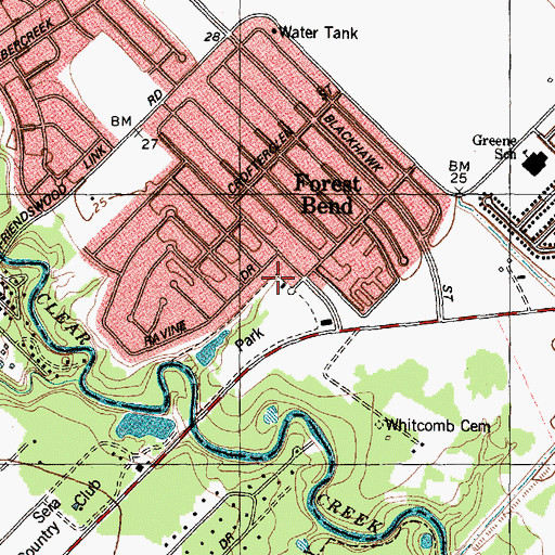 Topographic Map of Friendswood Fire Department Station 3, TX