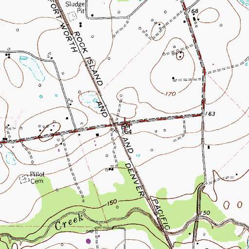Topographic Map of Tomball Fire Department Station 2, TX