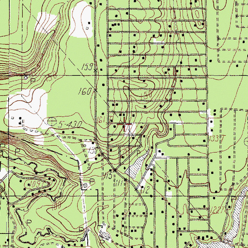 Topographic Map of Woodpecker Volunteer Fire Department, TX