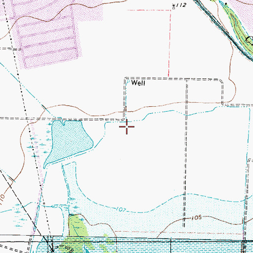 Topographic Map of West Interstate 10 Fire Department Station 3, TX