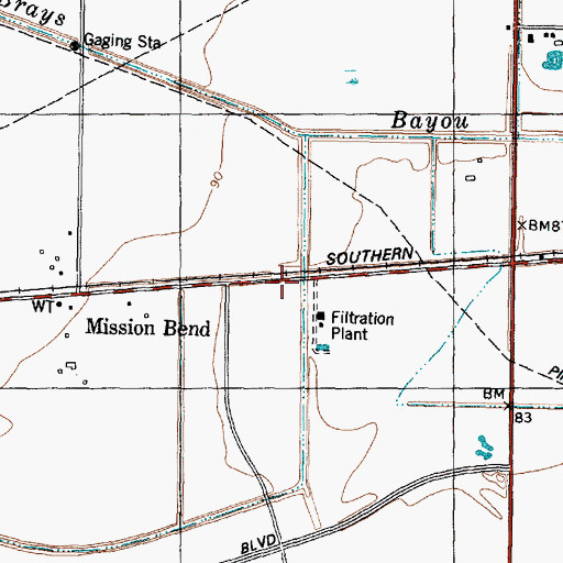 Topographic Map of Community Volunteer Fire Department Training Center, TX