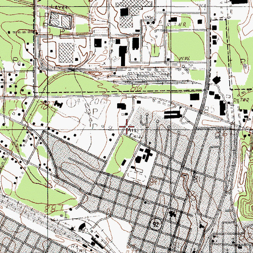 Topographic Map of Silsbee Fire Department, TX