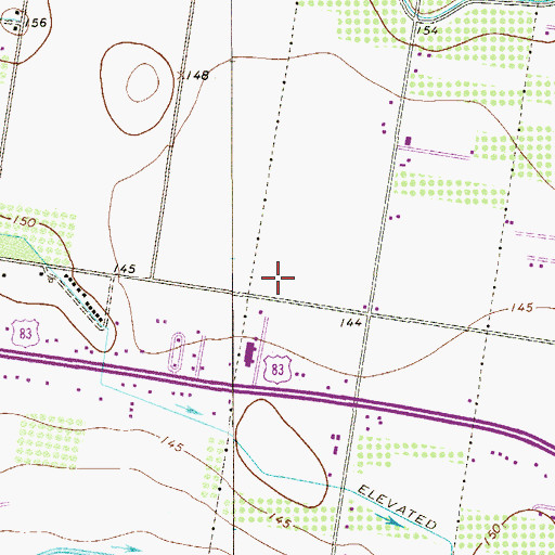 Topographic Map of Palmview Fire Department, TX