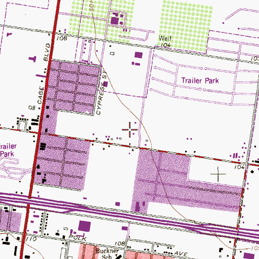 Topographic Map of Pharr Fire Department Station 1, TX