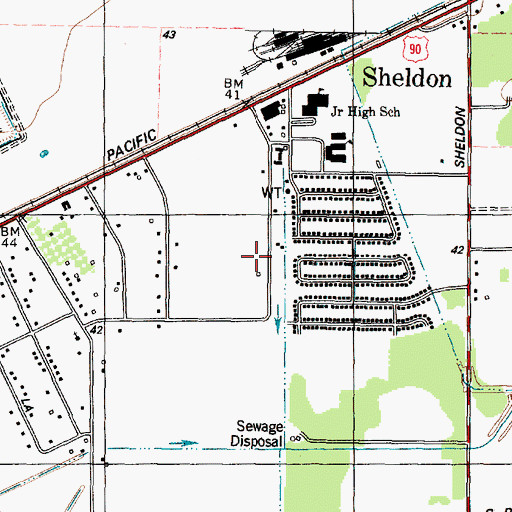 Topographic Map of Sheldon Community Fire and Rescue Station 2, TX