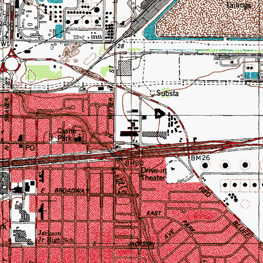 Topographic Map of Pasadena Fire Chief, TX
