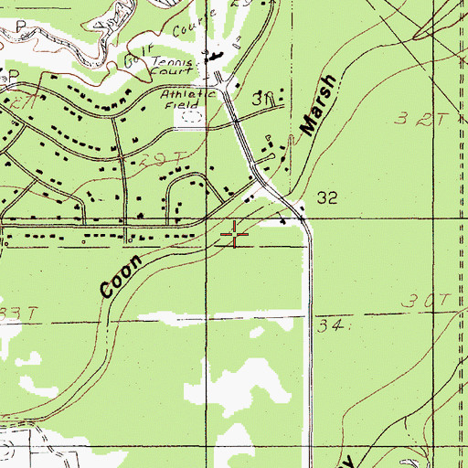 Topographic Map of Pinewood Volunteer Fire Department, TX