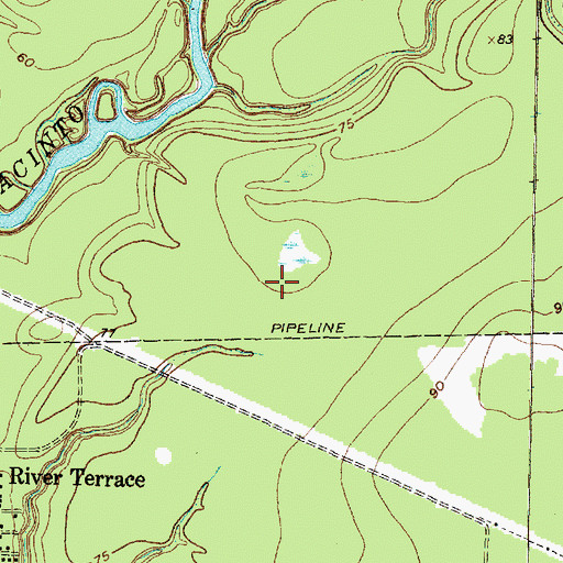 Topographic Map of Huffman Volunteer Fire Department Station 2, TX