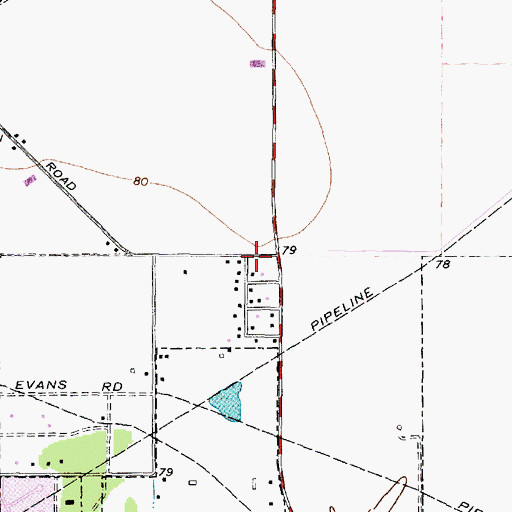 Topographic Map of Missouri City Fire And Rescue Services Station 3, TX