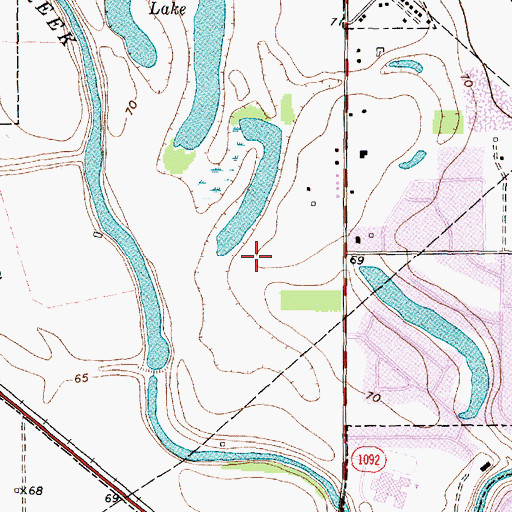 Topographic Map of Missouri City Fire And Rescue Services Station 1, TX