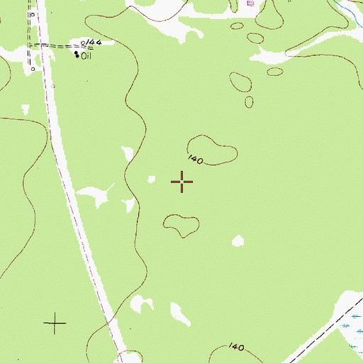 Topographic Map of Bennette Volunteer Fire Department Station 72, TX