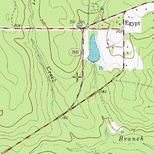 Topographic Map of Magnolia Volunteer Fire Department Station 186, TX