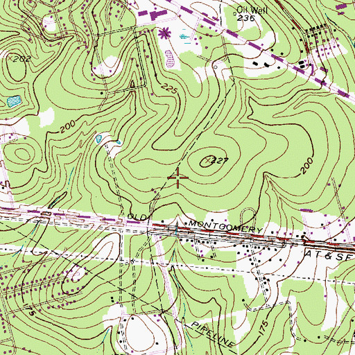 Topographic Map of Conroe Fire Department Station 1, TX