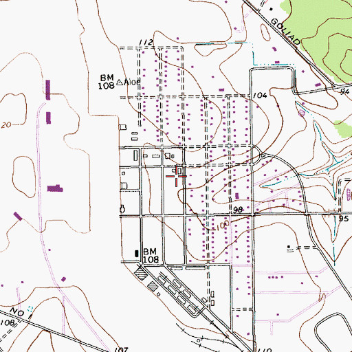 Topographic Map of Quail Creek Volunteer Fire Department, TX