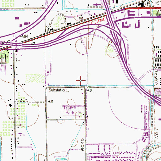 Topographic Map of Harlingen Fire Department Station 7, TX