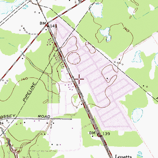 Topographic Map of Klein Volunteer Fire Department Station 3, TX