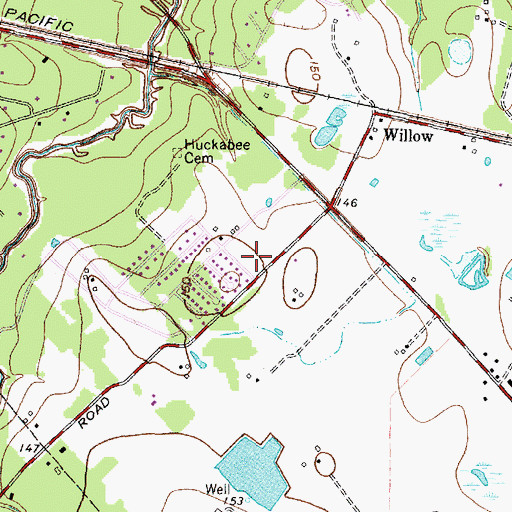 Topographic Map of Klein Volunteer Fire Department Station 5, TX