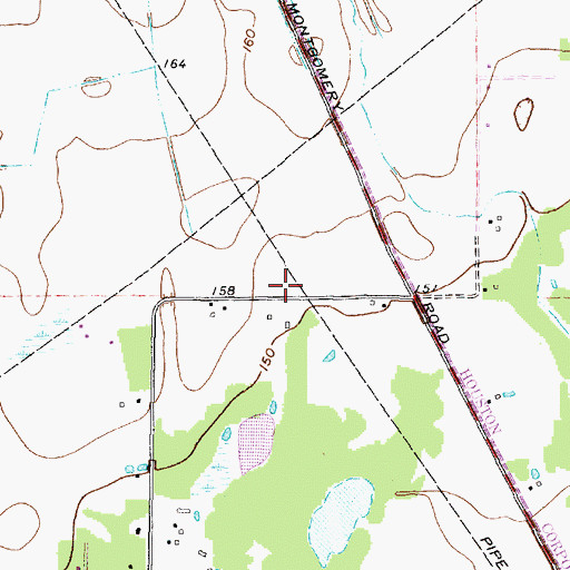 Topographic Map of Klein Volunteer Fire Department Station 6, TX