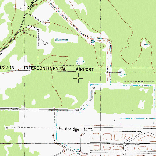 Topographic Map of Houston Fire Department Station 54, TX