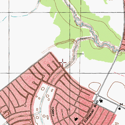 Topographic Map of Houston Fire Department / Emergency Medical Services Station 71, TX