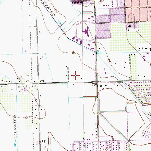Topographic Map of Weslaco Fire Department Station 3, TX